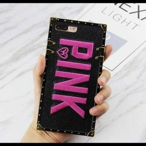 PINK IPHONE CASE /black/brand new